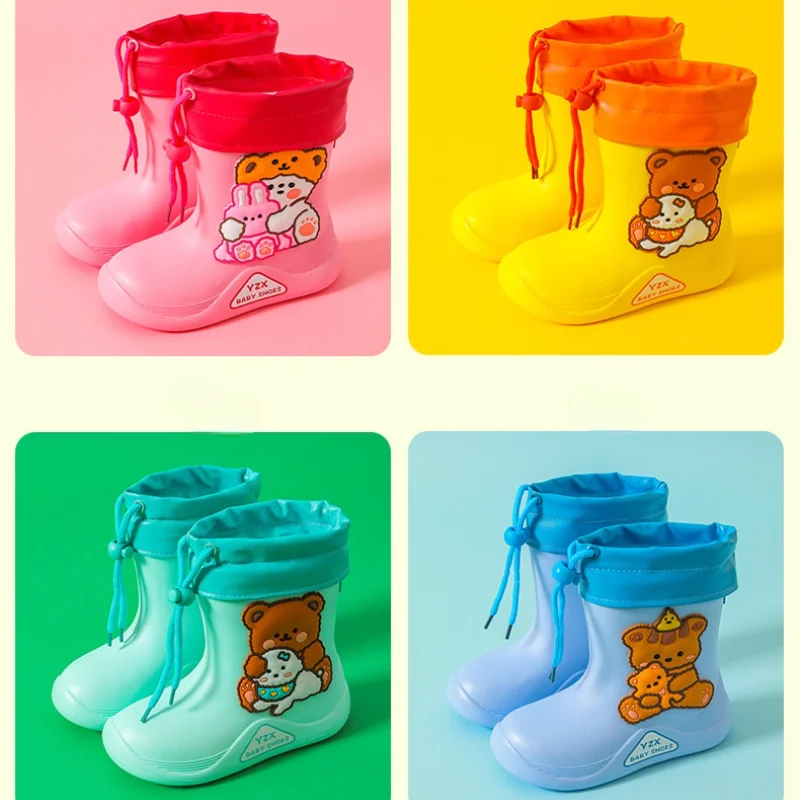 2021 Nou Fată Copilul Rainboots Clasic, Impermeabil Copii Pantofi pentru Copii Cizme de Ploaie Cizme de Cauciuc Copii Băiat de Desene Pantofi de reducere ~ En-gros > www.morcoveata.ro
