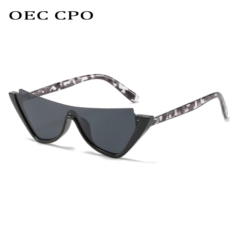 OEC CPO Nou Semi-fără rame ochi de Pisica ochelari de Soare Femei de de Cristal Clar Mici Grandient Ochelari de Soare Pentru Femei Nuante UV400 O774 reducere ~ Femei ochelari >